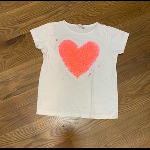Crewcuts Girls TShirt Heart design size 6-7